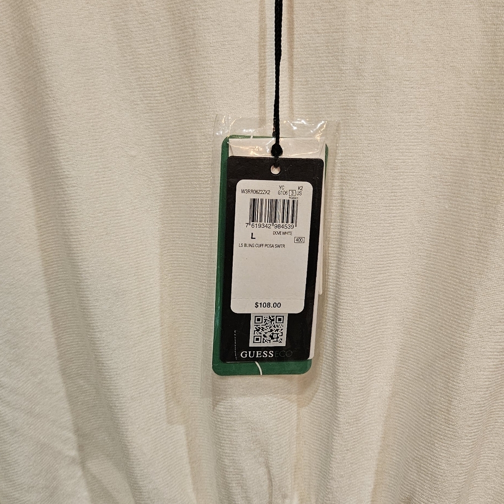 Guess Cream Blouse with Embellished Cuffs - Picture 4 of 5